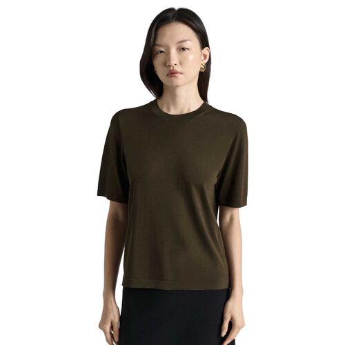 Cue Khaki Knitted Tee